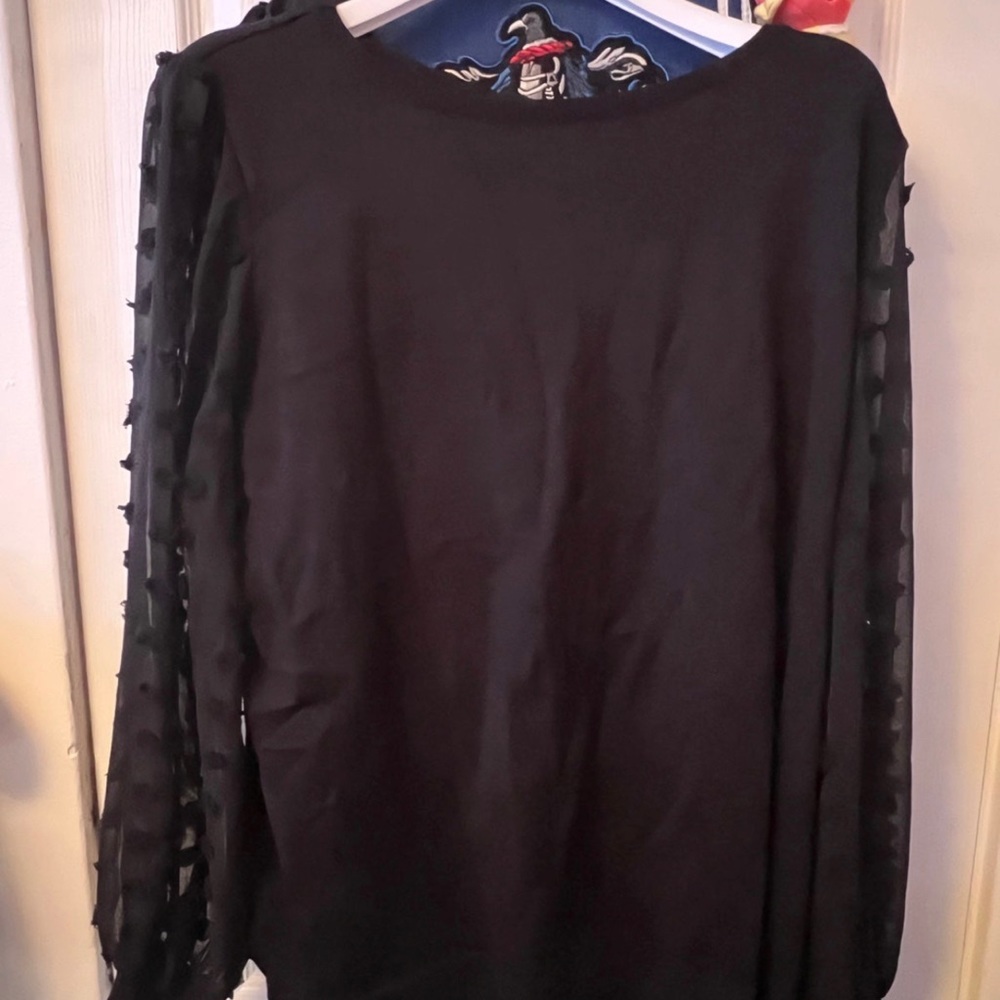 Black mesh crewneck sweater brand new size 3XL!!!